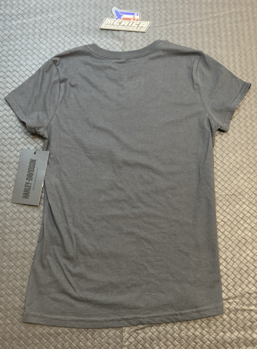 NEW GENUINE HARLEY DAVIDSON 96644-22VW Women's S Forever Bar & Shield Tee