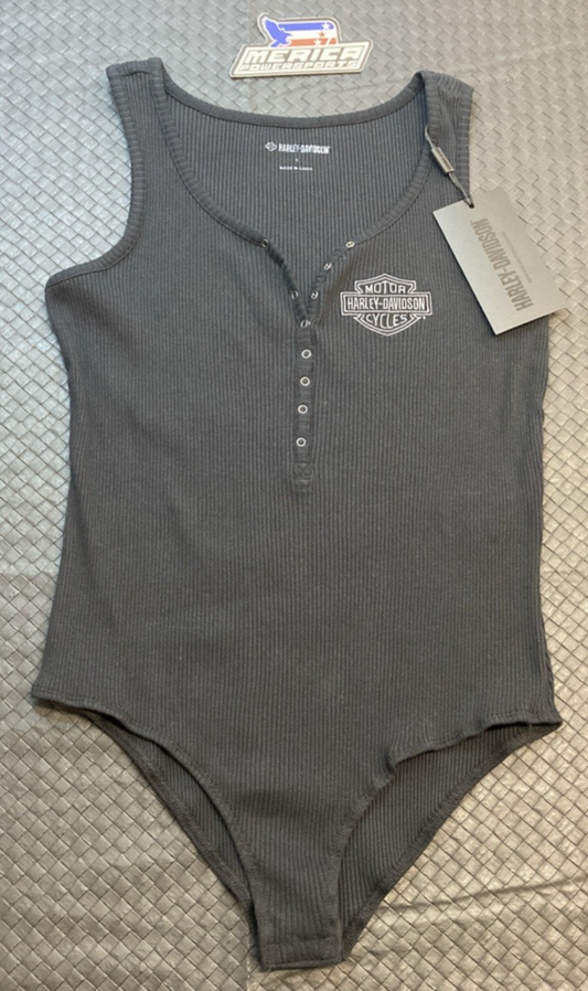 NEW GENUINE HARLEY DAVIDSON 96214-23VW WOMAN'S S Iron Bond Henley Bodysuit