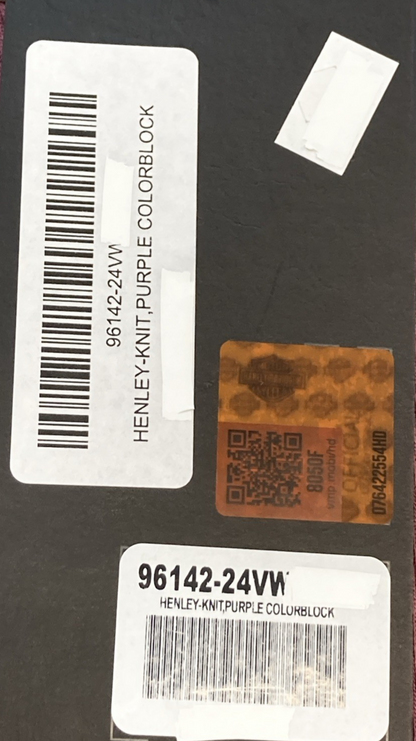 NEW GENUINE HARLEY DAVIDSON 96142-24VW Women's S Henley Ladies Pink Button Top