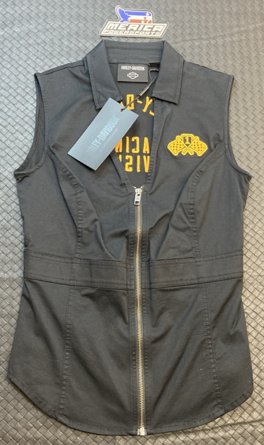 NEW GENUINE HARLEY DAVIDSON 96664-22VW WOMAN'S S Ritual Racing Sleeveless Shirt