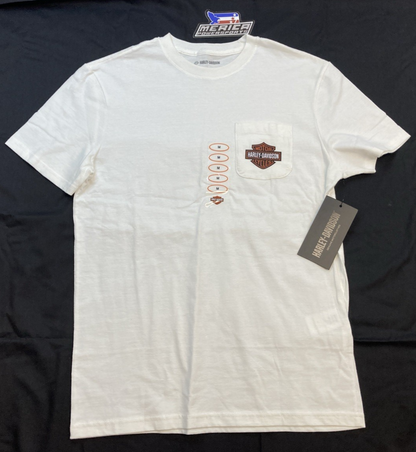NEW GENUINE HARLEY DAVIDSON 99086-24VM MEN'S 2XL Bar & Shield Pocket Tee