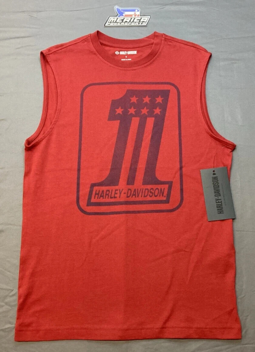 NEW GENUINE HARLEY DAVIDSON 96805-23VM MEN'S 4XL #1 Blowout Sleeveless Tee