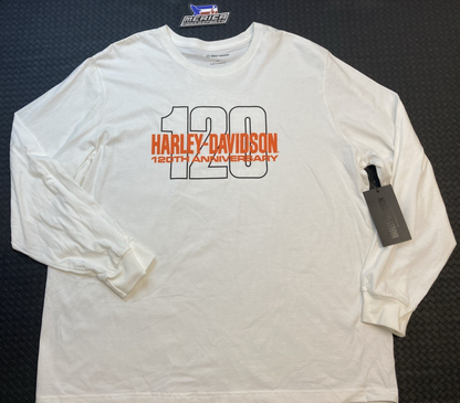 NEW GENUINE HARLEY DAVIDSON 99012-24DM MEN'S 3XL Bar & Shield 120TH Anniversary