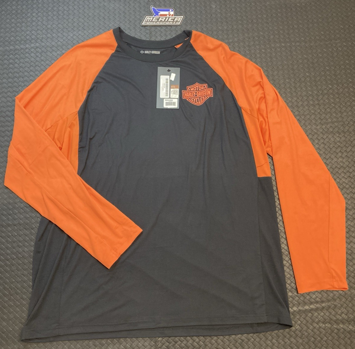 NEW GENUINE HARLEY DAVIDSON 99052-22VM MEN'S XL Performance B&S Colorblocked