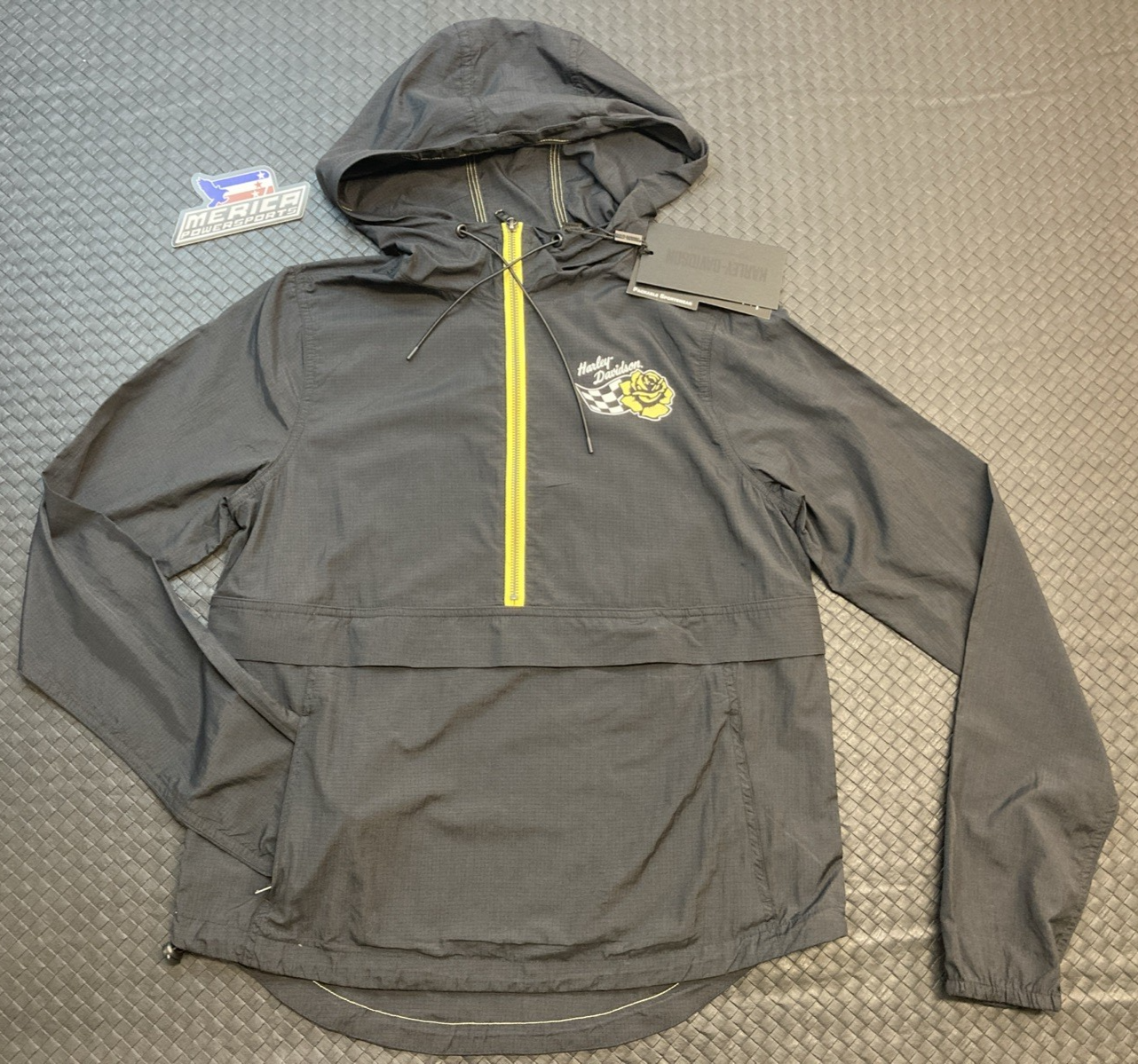 NEW GENUINE HARLEY DAVIDSON 97457-24VW WOMEN'S S Bar & Shield Packable Anorack