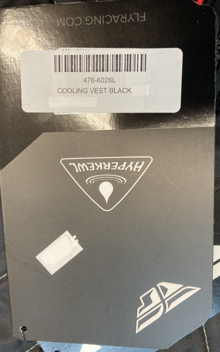 NEW GENUINE FLY 476-6026L MEN'S L Racing Cooling Vest Black