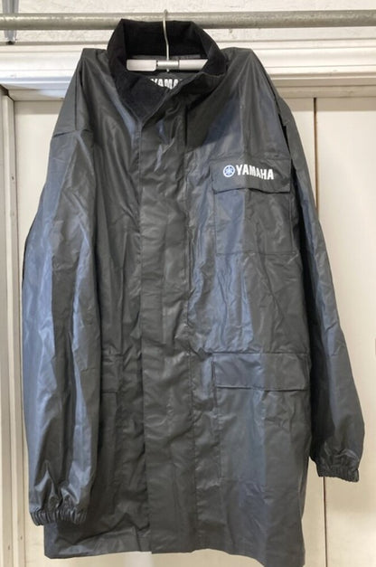 Yamaha Size L Windbreaker Rain Coat Full Zip Black New Genuine