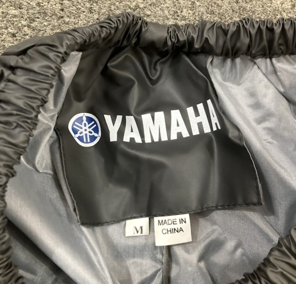 Yamaha Rain Pants Size M Black New Genuine