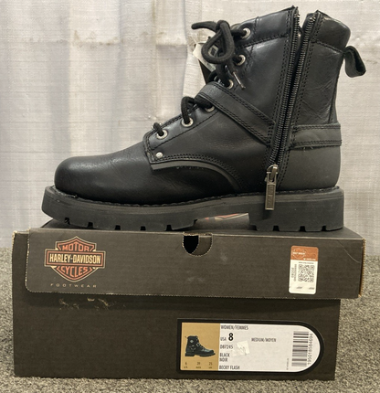 NEW GENUINE HARLEY DAVIDSON D87245 SIZE 8 WOMEN'S Becky Flash 6-Inch Motorcycle