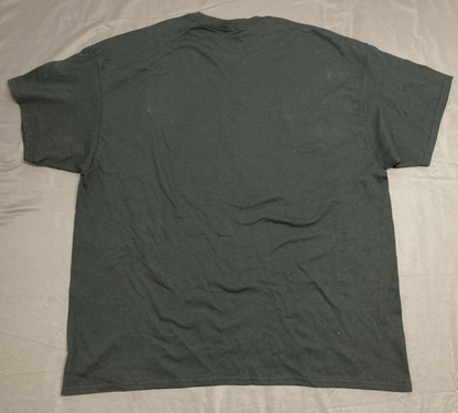 NEW GENUINE GILDAN 2XL ROCK OUT WITH YOUR COCK OUT BLACK T-SHIRT