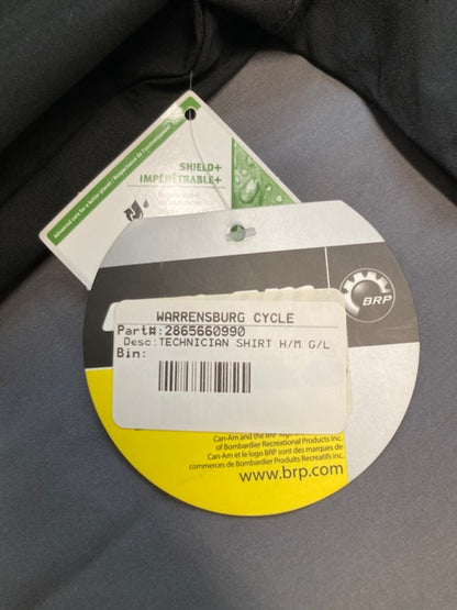 BRP 2865660990 Technician Shirt Large for CanAm New Genuine