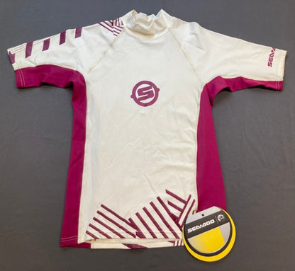 BRP 2864200636 Ladies SeaDoo Vibe SS Rashguard MEDIUM ROSEPINK New Genuine
