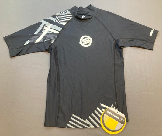 BRP 2864181212 SEA-DOO Men's Vibe SS Rashguard SL Large BLACK New Genuine