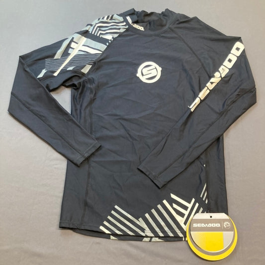 BRP 2864191209 SEA-DOO Men's Vibe SS LS Rashguard Extra Large BLACK New Genuine
