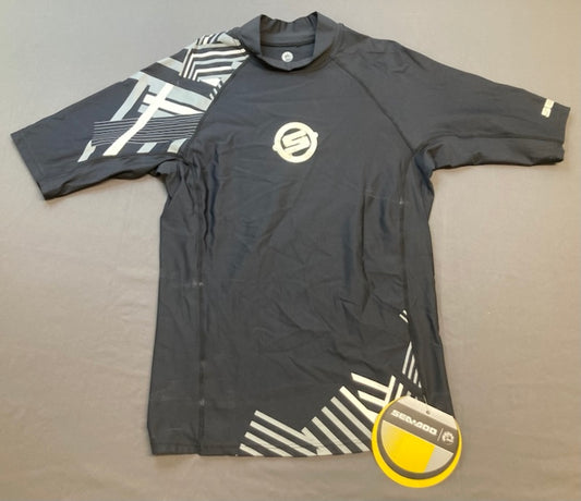 BRP 2864181209 SEA-DOO Men's Vibe SS Rashguard Extra Large BLACK New Genuine