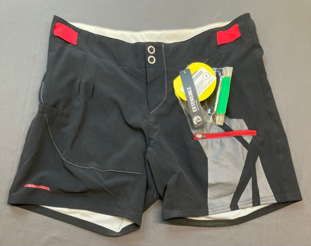 BRP 2863562890 SEA-DOO Ladies Pulse Boardshorts BLACK Size 8 New Genuine