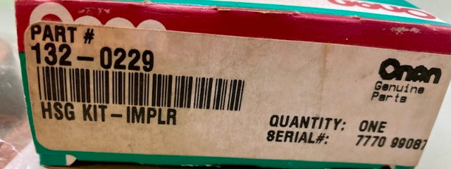 ONAN 132-0229 Impeller Housing Kit New Genuine