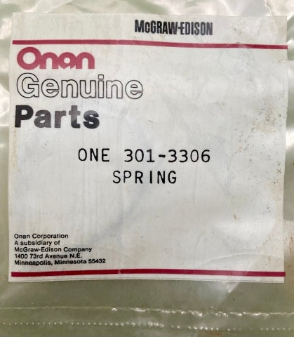 ONAN 301-3306 Spring New Genuine
