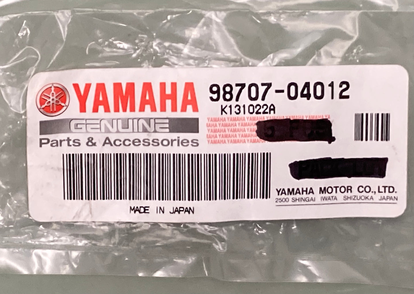 New Genuine Yamaha 98707-04012 Screw, Flat, Head