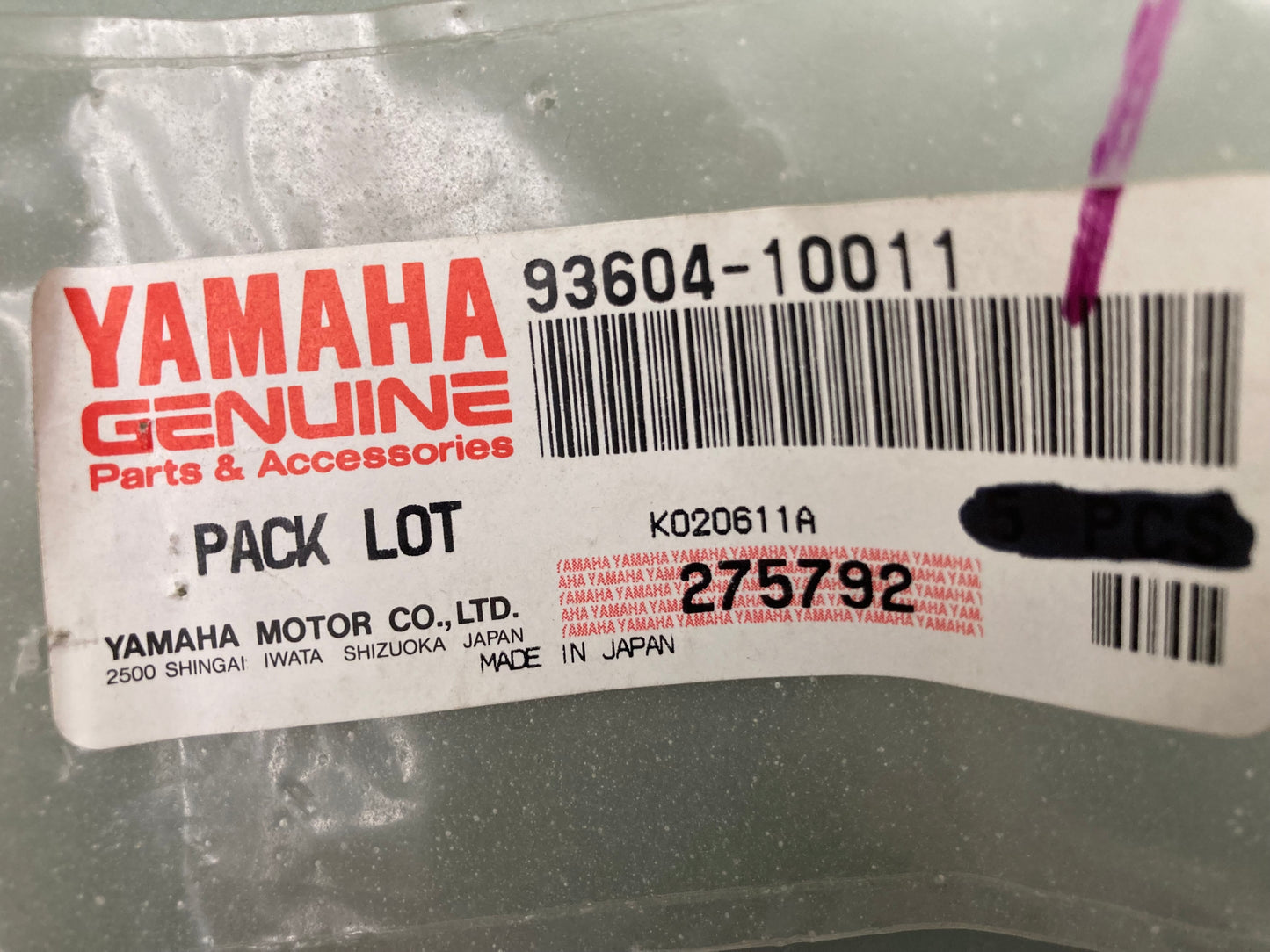 Qty 3 New Genuine Yamaha 93604-10011 Pin, Dowel 93604-10801-00