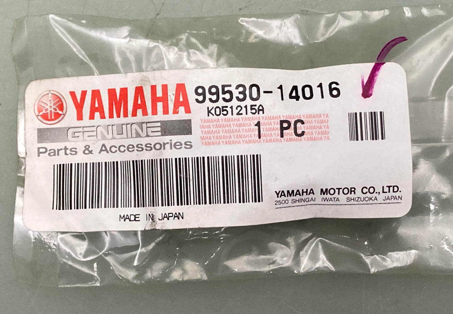 New Genuine Yamaha 99530-14016 Pin, Dowel