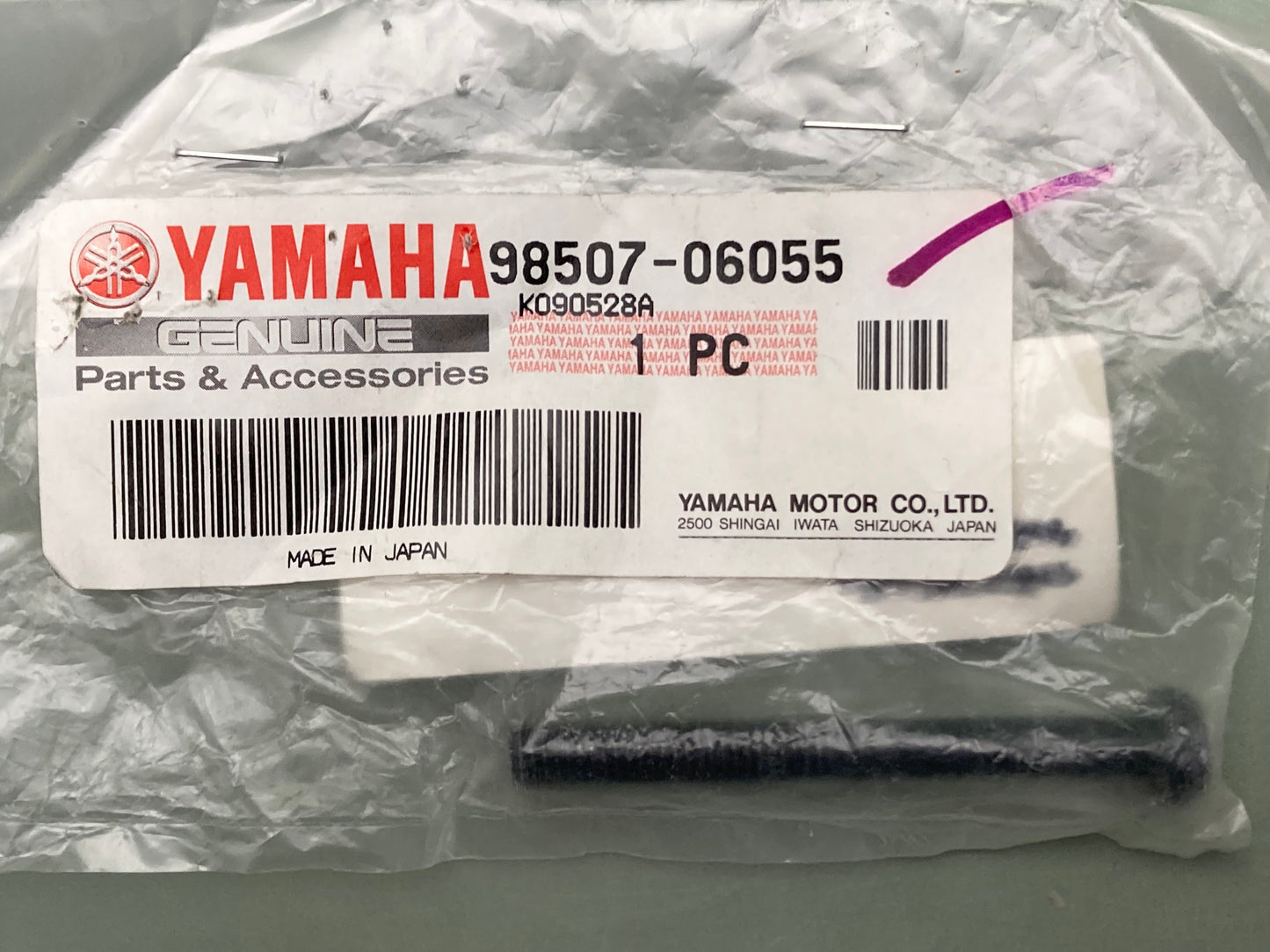 New Genuine Yamaha 98507-06055 Screw, Pan, Head 98506-06055-00, 90157-06072-00
