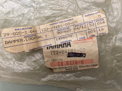 New Genuine Yamaha 122-24181-00 Damper, Locating, 1 447-21638-00-00