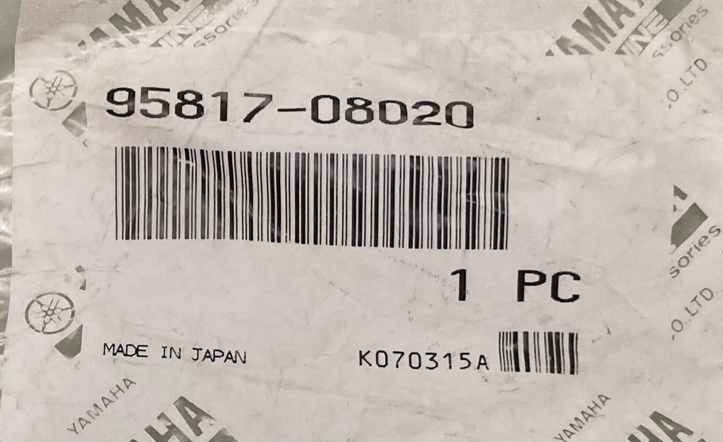 New Genuine Yamaha 95817-08020 Bolt, Flange, (8Ab)