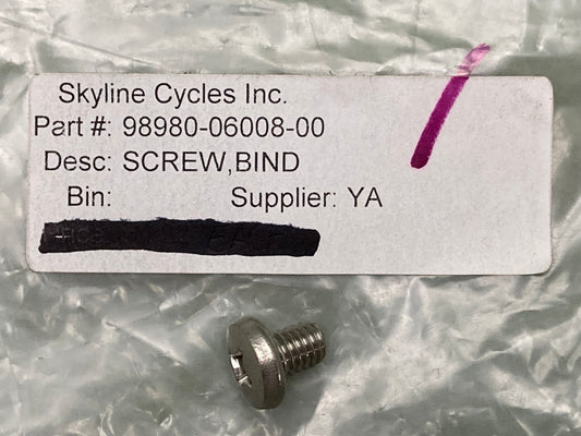 New Replaces Yamaha 98980-06008 Screw, Bind, (2Tv)