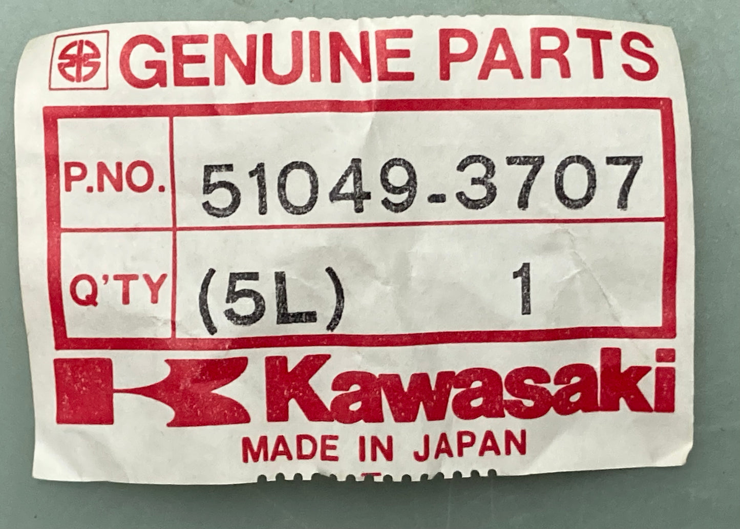 New Genuine Kawasaki 51049-3707 Captank, Oil