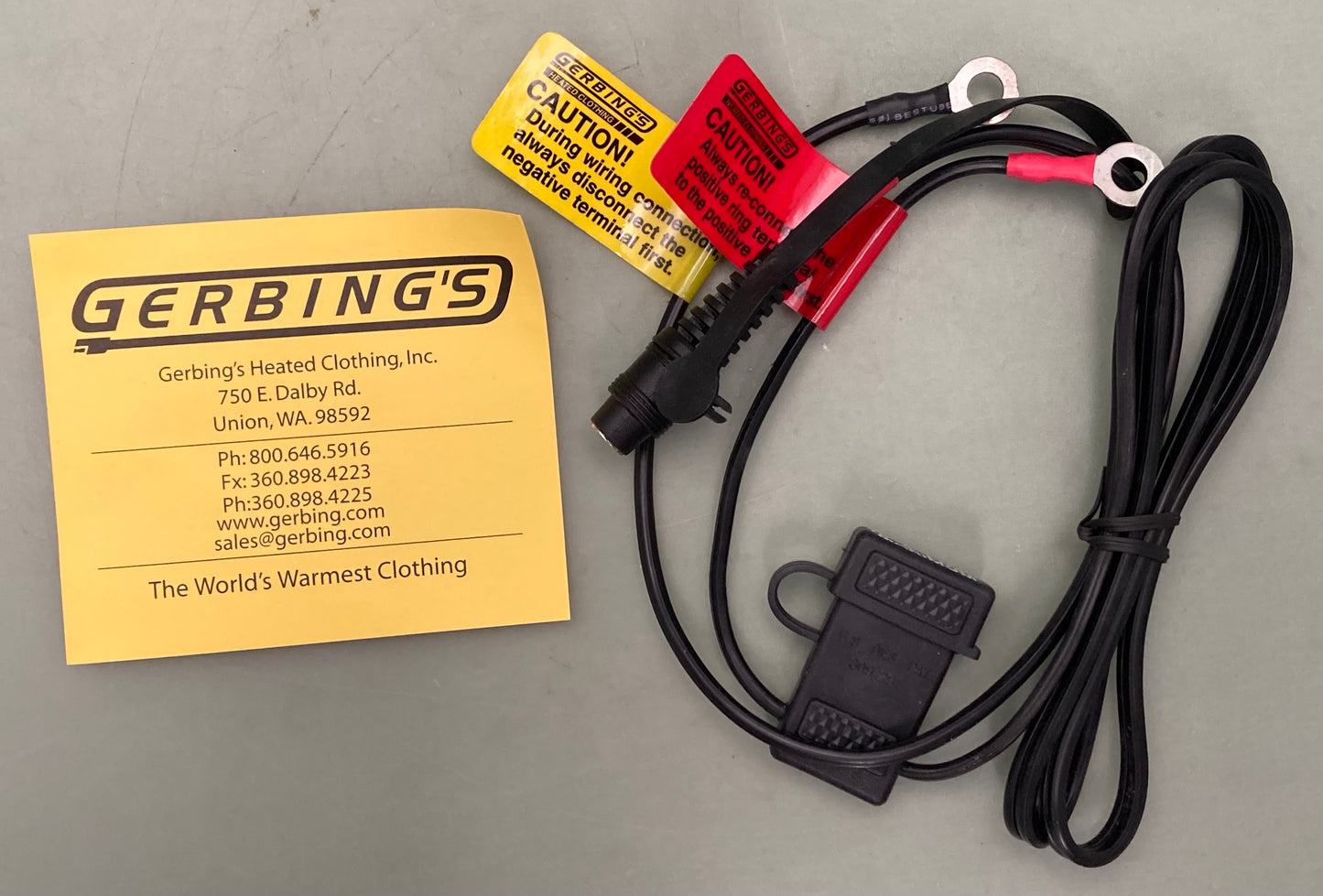 New Genuine Gerbing's CXPP Heated Clothing Battery Harness Only 12V 35"