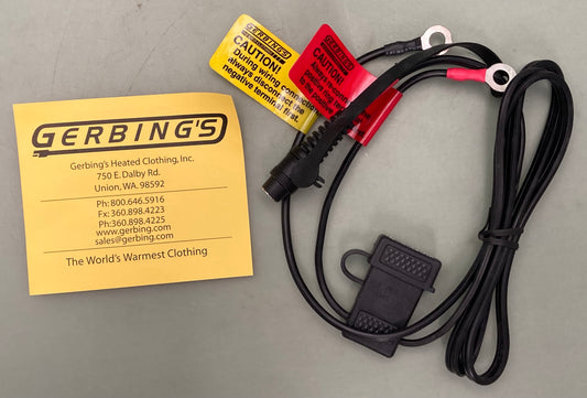 New Genuine Gerbing's CXPP Heated Clothing Battery Harness Only 12V 35"
