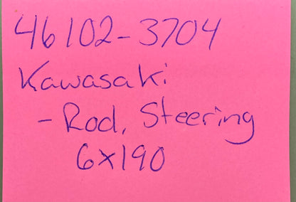 New Replaces Kawasaki 46102-3704 Rod, Steering, 6X190