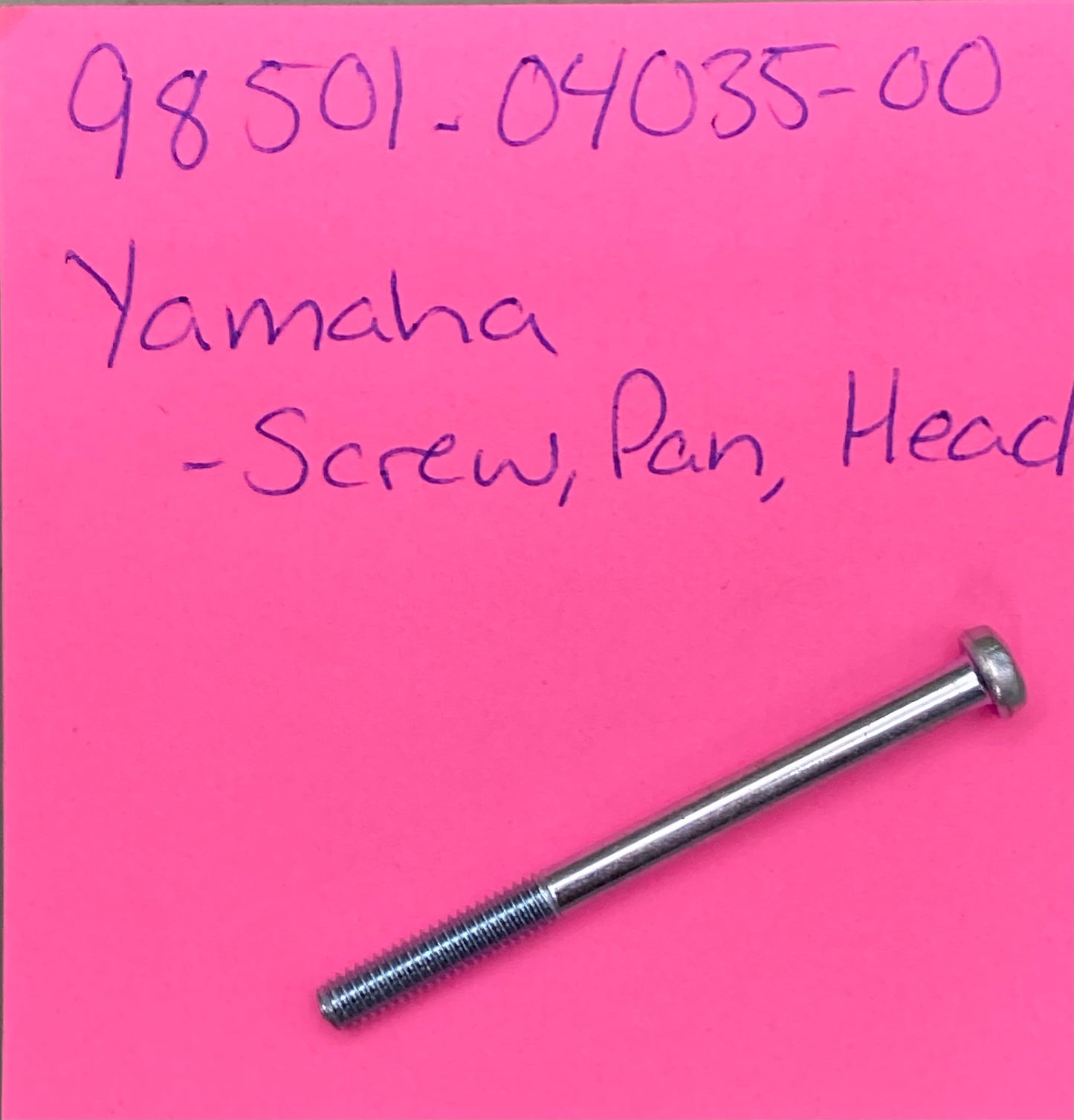 New Replaces Yamaha 98507-04035-00 Screw, Pan, Head; 98501-04035-00