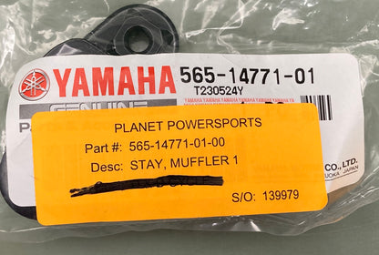 New Genuine Yamaha 565-14771-01 Stay, Muffler, 1; 565-14771-01-00