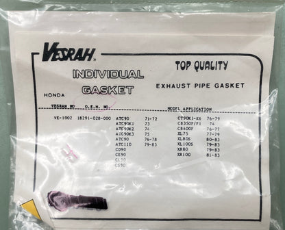 New Genuine Vesrah VE-1002 Exhaust Gasket 18291-028-000