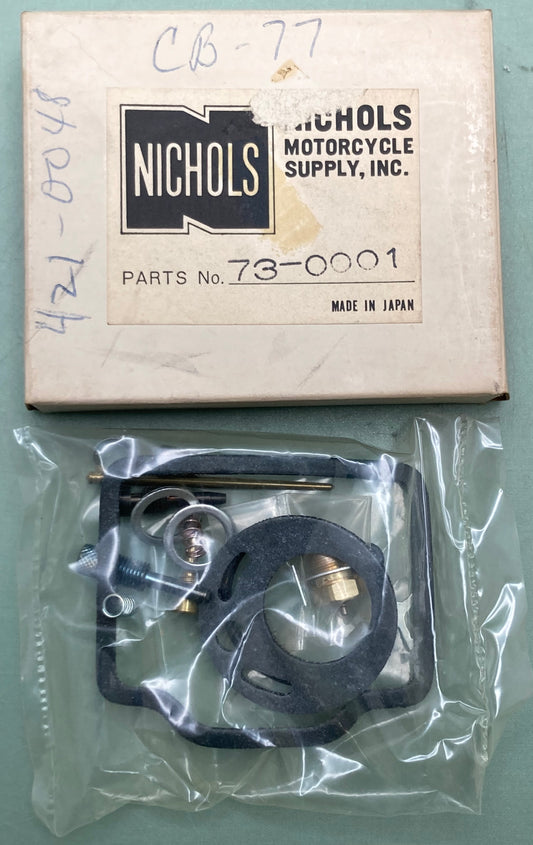 New Genuine Nichols 73-0001 Carburetor Kit 421-0048