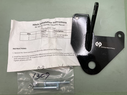New Replaces Honda 8000-1309 ATV Trailer Hitch. Fits 97-newer TRX250 Recon