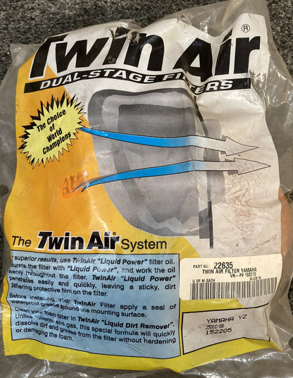 New Genuine Twin Air 22635 Air Filter, Yamaha