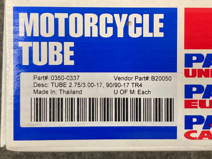 New Genuine Parts Unlimited 0350-0337 MC Tube 2.75/3.00-17, 90/90-17 TR4
