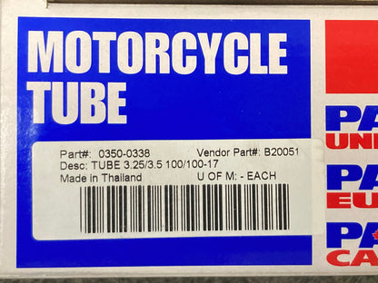 New Genuine Parts Unlimited 0350-0338 MC Tube 3.25/3.5 100/100-17