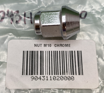 NEW REPLACES HISUN 90431-102-0000 NUT M10 CHROME