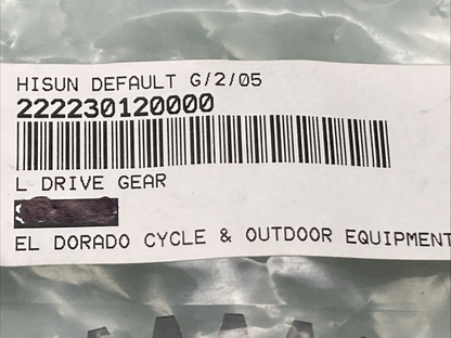 NEW REPLACES HISUN 22223-012-0000 L DRIVE GEAR