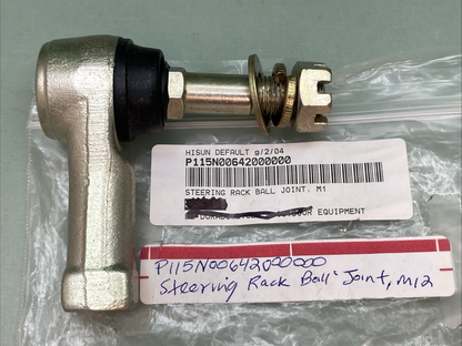 NEW REPLACES HISUN P115N00642000000 STEERING RACK BALL JOINT M12