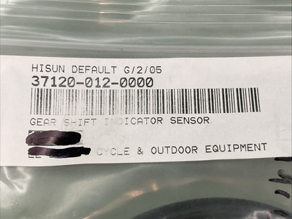 NEW REPLACES HISUN 37120-012-0000 GEAR SHIF INDICATOR SENSOR