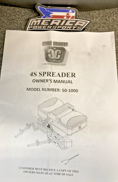 NEW GENUINE KOLPIN 50-1000 4 Season Seed Salt Complete Spreader System