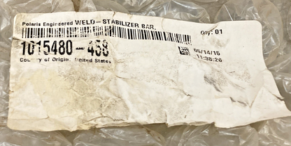 New Genuine Polaris 1015480-458 Bar, Stabilizer, Rear, Matte, Black