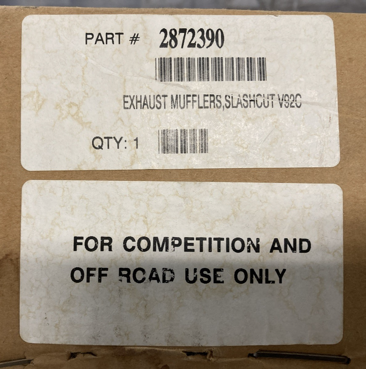 GENUINE VICTORY 2872390 CRUISER SLASHCUT EXHAUST SLIP ON SET