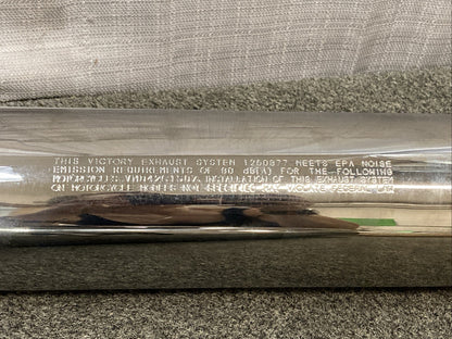 GENUINE VICTORY 2872390 CRUISER SLASHCUT EXHAUST SLIP ON SET