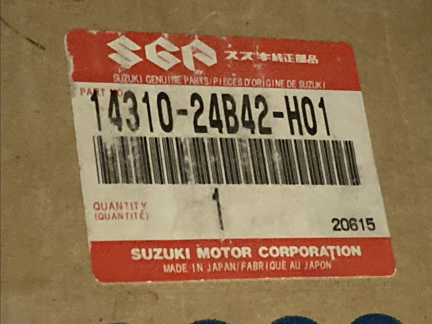 GENUINE SUZUKI 14310-24B42-H01 BODY, MUFFLER 14310-24B45-H01